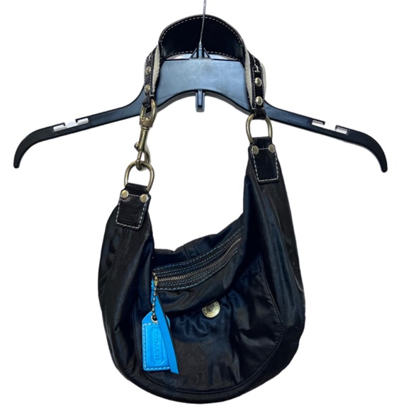 Coach Nylon and Leather Trim Shoulder Bag - Picture 6 of 14